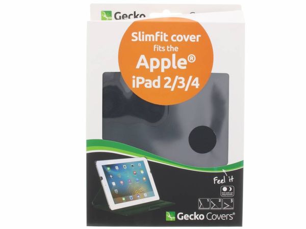 Gecko Covers Coque tablette Slimfit iPad 4 (2012) 9.7 inch / 3 (2012) 9.7 inch / 2 (2011) 9.7 inch - Noir