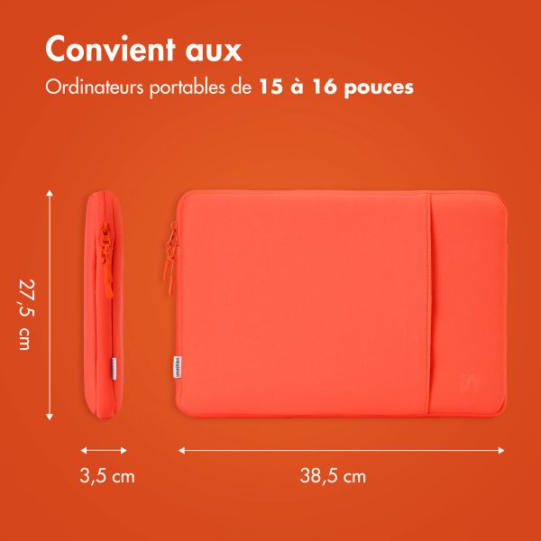 imoshion Pochette ordinateur avec compartiment 15-16 pouces - Apricot Crush Orange