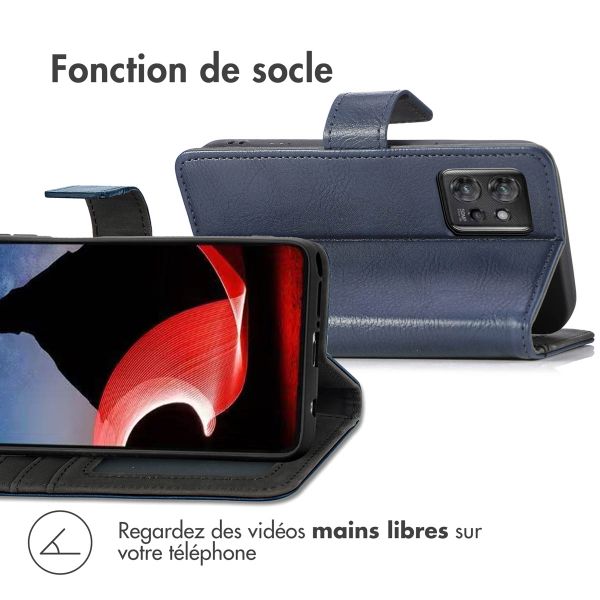 imoshion Étui de téléphone portefeuille Luxe Motorola ThinkPhone - Bleu foncé