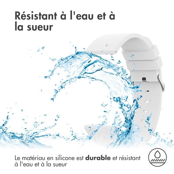 imoshion Bracelet en silicone - Connexion universelle de 24 mm - Blanc