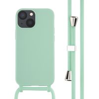 imoshion ﻿Coque en silicone avec cordon Apple iPhone 13 Mini - Menthe verte