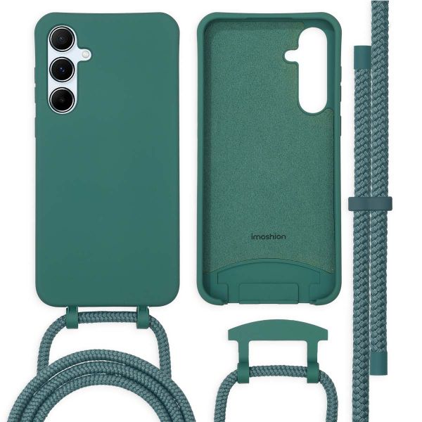 imoshion Coque de couleur avec cordon amovible Samsung Galaxy A55 - Dark Green