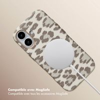 Selencia Coque Sabi imprimé panthère avec MagSafe Apple iPhone 17 - Soft Ivory