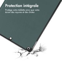 imoshion Coque tablette Trifold Apple iPad 9 (2021) 10.2 pouces / iPad 8 (2020) 10.2 pouces / iPad 7 (2019) 10.2 pouces - Vert foncé