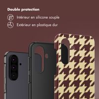Selencia Coque arrière Vivid Samsung Galaxy A36 / A56 - Pied-de-Poule