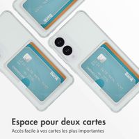 imoshion Coque silicone avec porte-cartes Samsung Galaxy S25 Edge - Transparent