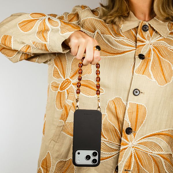Selencia Coque arrière Rivièra avec MagSafe avec crochets amovibles iPhone 12 / 12 Pro - Velvet Black