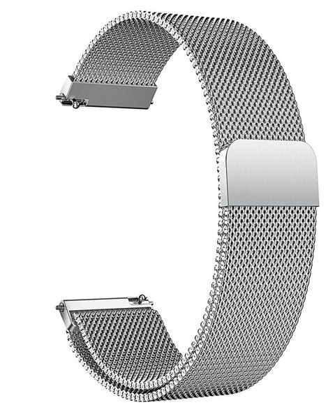 imoshion Bracelet magnétique milanais Samsung Galaxy Watch 4 / 5 / 6 / 7 / FE (20 mm) - Argent