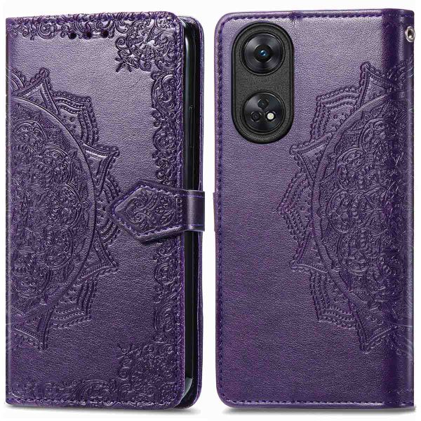 imoshion Etui de téléphone portefeuille Mandala Oppo Reno 8 T (4G) - Violet