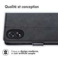 imoshion Étui de télephone portefeuille Oppo A18 / Oppo A38 - Noir