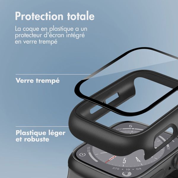 imoshion Coque rigide à couverture complète Apple Watch 4 / 5 / 6 / SE - 44 mm - Noir