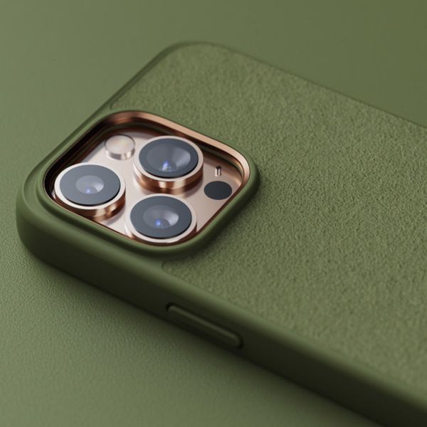 Njorð Collections Coque daim Comfort+ iPhone 14 Pro Max - Olive