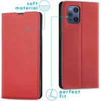 imoshion Étui de téléphone Slim Folio Oppo Find X3 Pro 5G - Rouge