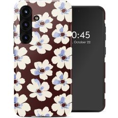 Selencia Coque arrière Vivid Samsung Galaxy S25 - Choco Flower Pop