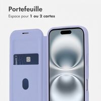 imoshion Bookcase transparente avec MagSafe Apple iPhone 16 - Lilas