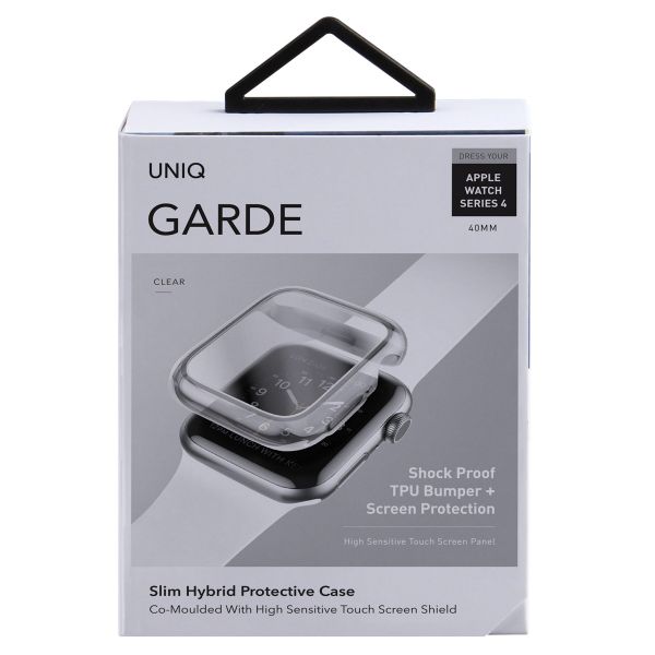 Uniq Garde Coque Hybride Apple Watch avec protection d'écran Apple Watch 4-6 / SE - 40 mm - Dove (Clear)