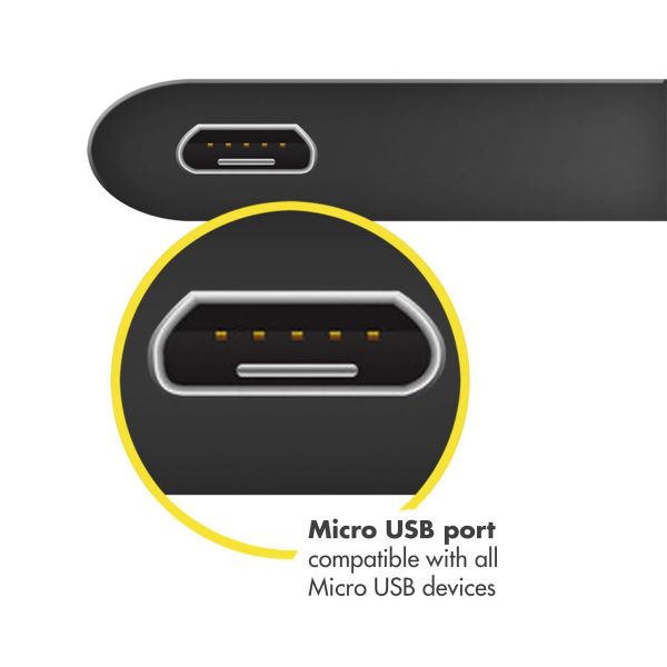 Accezz Câble Micro-USB vers USB - 1 mètre - Noir