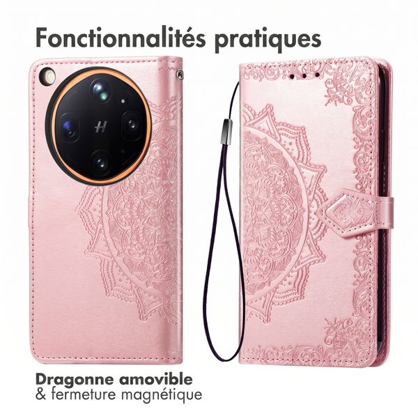 imoshion Etui de télephone Mandala Oppo Find X9 Ultra - Rose Gold