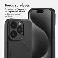 imoshion Coque Couleur avec MagSafe iPhone 15 Pro - Noir