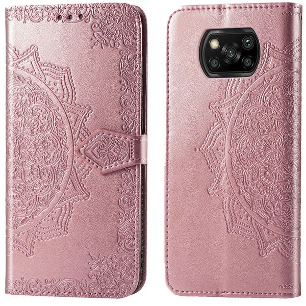 imoshion Etui de télephone Mandala Xiaomi Poco X3 (Pro) - Rose Doré