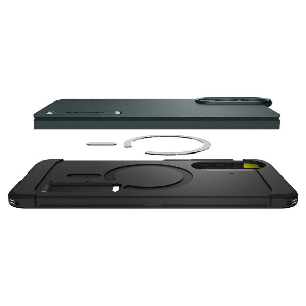 Spigen Coque Tough Armor MagSafe Samsung Galaxy S25 Edge - Abyss Green