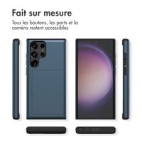 imoshion Coque arrière avec porte-cartes Samsung Galaxy S23 Ultra - Bleu foncé