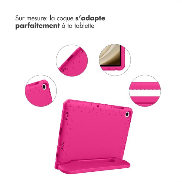 imoshion Coque kidsproof avec poignée Samsung Galaxy Tab A11 Plus / A9 Plus - Rose