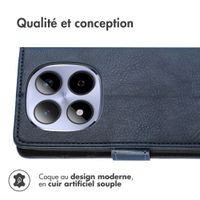 imoshion Étui de télephone portefeuille de luxe Xiaomi Redmi Note 15 (4G) - Bleu foncé