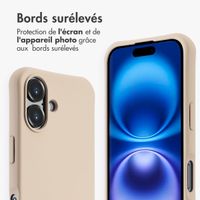 imoshion Coque arrière Color avec cordon amovible et MagSafe Apple iPhone 16 - Nude