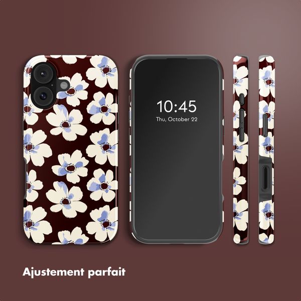 Selencia Coque arrière Vivid avec MagSafe Apple iPhone 17 - Choco Flower Pop