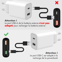 imoshion Batterie externe compacte 10.000 mAh - Noir