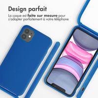 imoshion ﻿Coque en silicone avec cordon iPhone 11 - Bleu