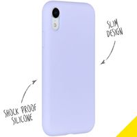 Accezz Coque Liquid Silicone Apple iPhone Xr - Violet