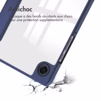 imoshion Coque tablette rigide Trifold Samsung Galaxy Tab A11 / A9 8.7 pouces - Bleu foncé