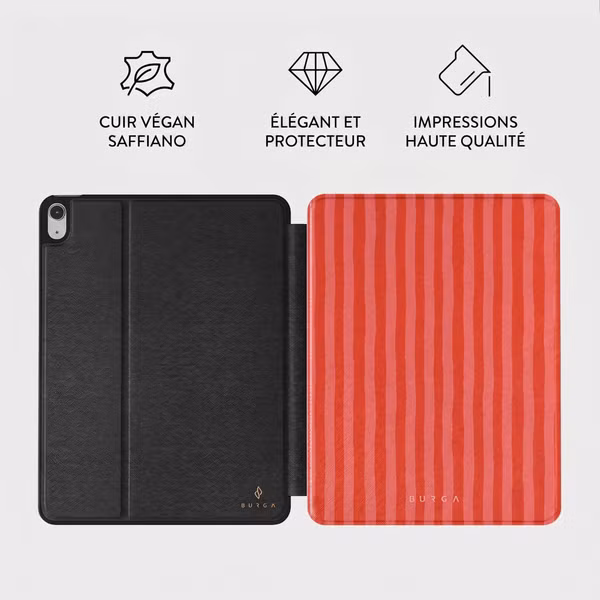 Burga Coque tablette Apple iPad 11 (2025) 11 pouces A16 / iPad 10 (2022) 10.9 pouces - Pomegranate
