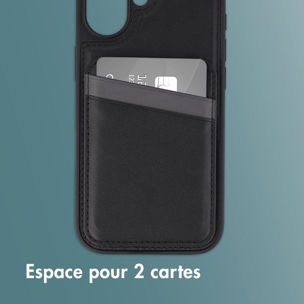 imoshion Coque arrière avec porte-cartes et support Apple iPhone 17 - Noir