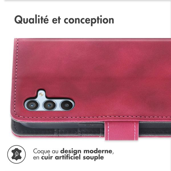 imoshion Etui de téléphone portefeuille avec cordon Samsung Galaxy A56 - Rouge