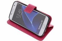 Etui de téléphone Fleurs de Trèfle Samsung Galaxy S7 - Rose