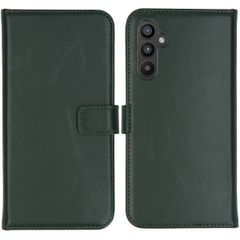 Selencia Étui portefeuille en cuir véritable Samsung Galaxy A34 (5G) - Vert