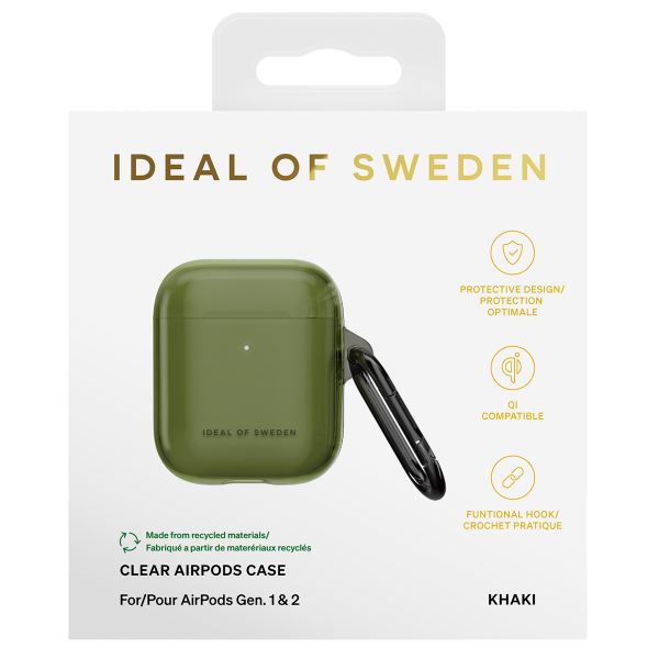 iDeal of Sweden Coque clear Apple AirPods 1 / 2 - Khaki