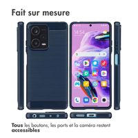 imoshion Coque Brushed Xiaomi Redmi Note 12 Pro Plus - Bleu foncé