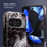 Selencia Coque arrière Vivid Google Pixel 10 / 10 Pro - Chic Marble Black