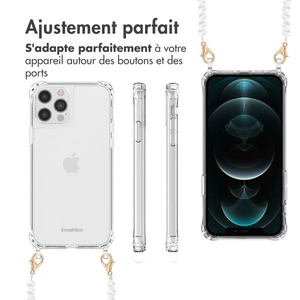 imoshion Coque avec dragonne + ﻿bracelet iPhone 12 (Pro) - Perles