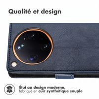 imoshion Étui de télephone portefeuille de luxe Oppo Find X9 Ultra - Bleu foncé