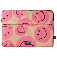 Wouf Smiley Pochette ordinateur 15-16 pouces - Rose