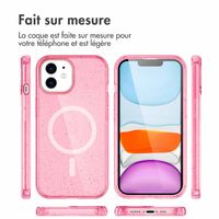 imoshion Coque Pailletée avec MagSafe Apple iPhone 12 (Pro) - Paillettes Rose