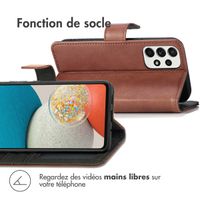 imoshion Étui de téléphone portefeuille Luxe Samsung Galaxy A53 - Brun