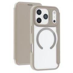 imoshion Bookcase transparente avec MagSafe Apple iPhone 17 Pro - Beige