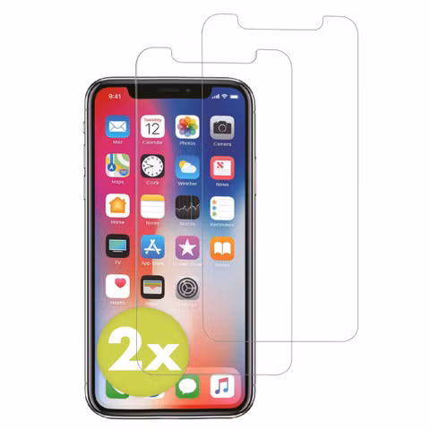 Accezz Protection d'écran en verre trempé 2-pack Apple iPhone 11 Pro / Xs / X