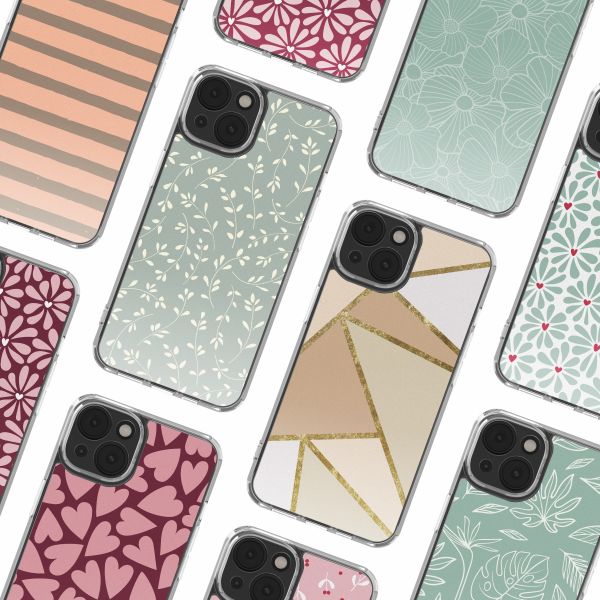 imoshion Coque Design Apple iPhone 14 - Smoke Green Flowers